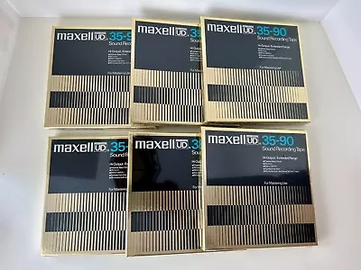 Maxell Ud 35-90 Sound Recording Tapes - 6 Brand New • $199