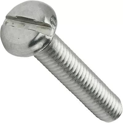 8-32 X 1/2  Slotted Pan Head Machine Screws Stainless Steel 18-8 Qty 100 • $12.44