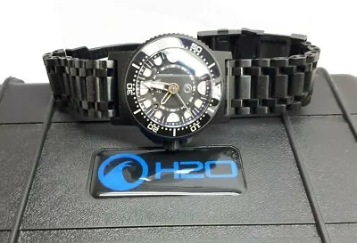 MINT H2O ORCA  AUTOMA DIVER GMT DATE SWISS 2000m WATCH BLACK ETA 2893-2 FULL SET • $1935.45