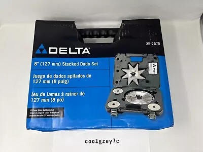 Delta 8  Stacked Dado Blade SET IN CASE NEW -  35-7670 • $150