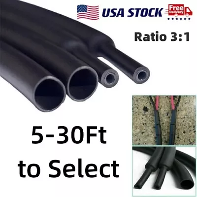 Heat Shrink Tubing 3:1 Marine Grade With Adhesive Wire Wrap Insulated Tube Kits • $10.44