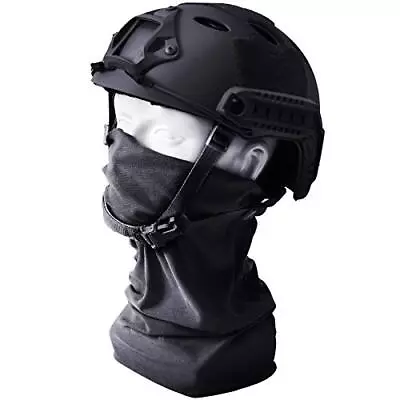 Tongcamo Airsoft Helmet Military Army Helmet With Mask Tactica Fast Helmet PJ • £62.38
