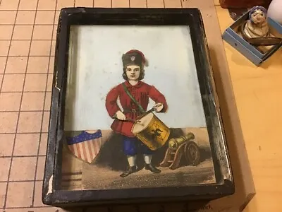 £1890.26 • Buy Original Victorian Hidden Sand Motion Toy - Patriotic Boy Drummer - WORKING -