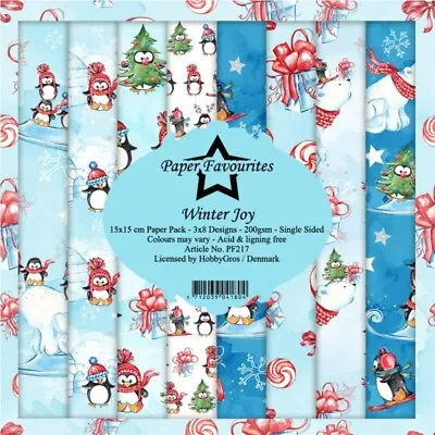 £6.50 • Buy New Dixi Craft  Paper Favourites 15cm X 15cm Paper Pack  Christmas Winter Joy