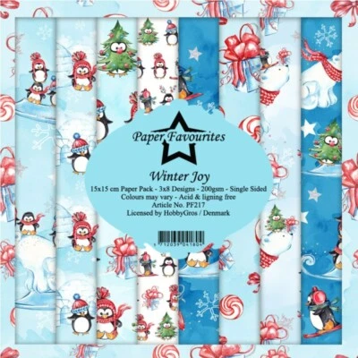 £6.50 • Buy New Dixi Craft  Paper Favourites 15cm X 15cm Paper Pack  Christmas Winter Joy