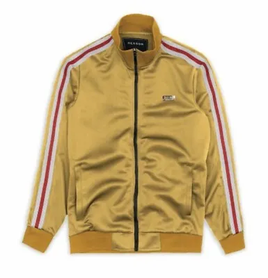 New W/Tags Reason Brand BOWERY Yellow Track Jacket *only Size: S-XXL MSRP 60.00 • $24.99