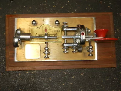 Vibroplex Telegraph Morse Key Gold Presentation Original Deluxe 55592 • $299.99