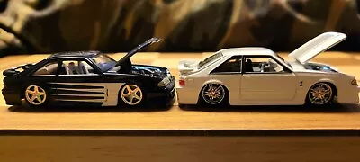 Maisto 1993 '93 Ford Mustang Cobra SVT Foxbody White And Navy Blue Pair • $30