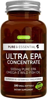 New Pure & Essential Ultra Pure EPA Omega-3 Concentrate 500 Mg - AU STOCK • $123.89