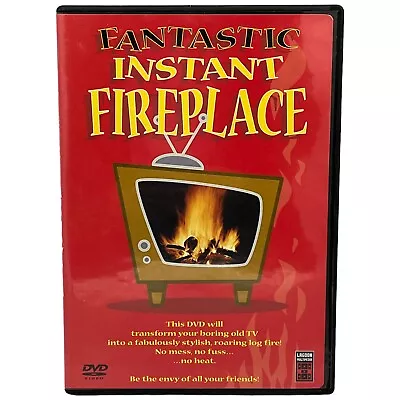 FANTASTIC INSTANT FIREPLACE DVD Virtual Winter Christmas Holiday Vibes Crackling • $7.79