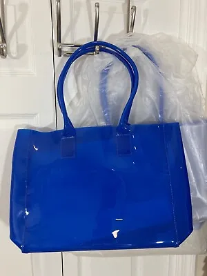 NEW Shiseido Blue Jelly Tote Bag • $28