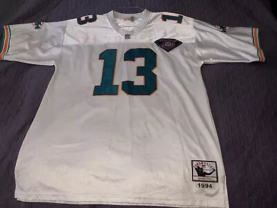 Mitchell & Ness 1994 Dan Marino Miami Dolphins 75th Jersey Size 56 • $45
