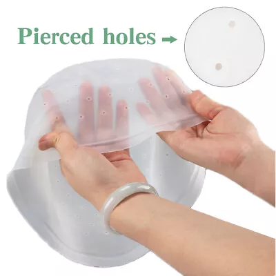 Professional Punched Hole With Needle Highlighting Cap Dyeing Soft Silicone DIY • £6.94