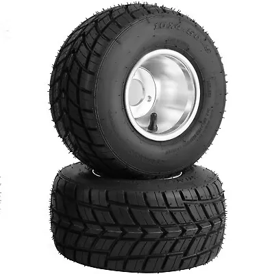 VEVOR Go Kart Wheels Rain Tires Radio Flyer Wagon Tires 10x4.5-5 Front Tires • $138.69