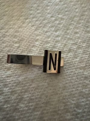 Vintage Swank The Letter “N” Monogram Initials Tie Clip • $15