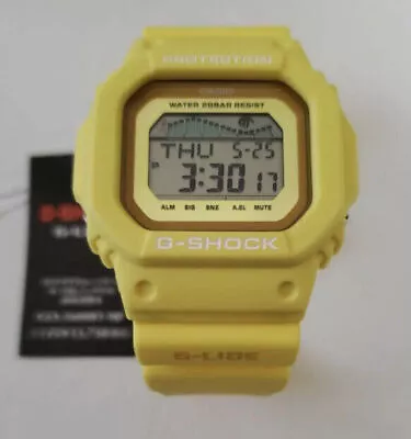 Casio G-Shock Digital Yellow Moon Data Unisex Watch GLX-5600RT-9 / GLX5600RT-9 • $158.02