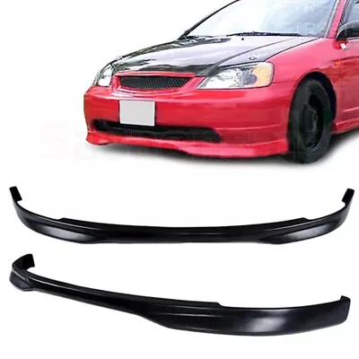 [SASA] Made For 2001-2003 Honda Civic Type-R JDM PU Front Bumper Lip Spoiler • $62.99