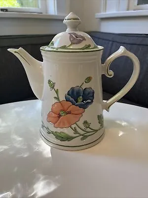 Villeroy & Boch Amapola Coffee Pot With Lid Vintage Excellent Condition • $29.99