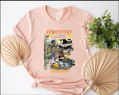 Pirates Of The Caribbean Disneyland Shirt Mickey And Friends Shirt 2D T-SHIRT • $15.18