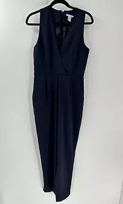 Women's H&M Blue Sleeveless Ankle Jumpsuit Size 8 • $19.99