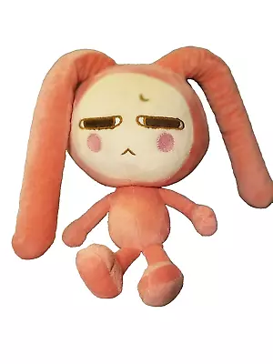 Big Headed Pink Bunny Rabbit NICI Stuffed Plush Little Alien Pan Site Rare Color • $18.97