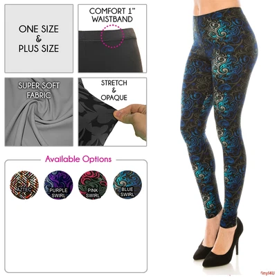 Multi-Color Patterned Leggings For Women *Free Shipping* • $11.99