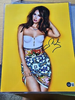 MEGAN FOX SIGNED AUTOGRAPHED Color 11X14 PHOTO Beckett Witnessed COA • $80