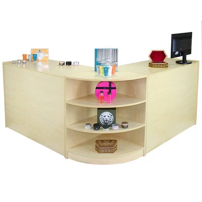 £574.99 • Buy Retail Counters Shop Display Cabinet Glass Showcase Storage Maple Shelves Venus