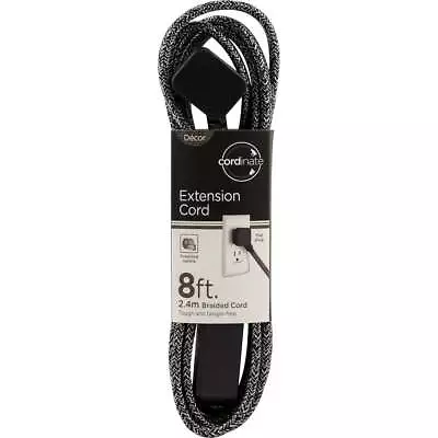 3 Outlet 8 Foot Braided Extension Cord • $13.95