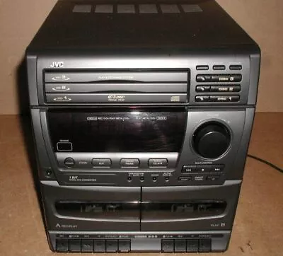 JVC MX-D2T Compact Stereo AM/FM Receiver CD Changer Dual Cassette *Tested READ* • $15