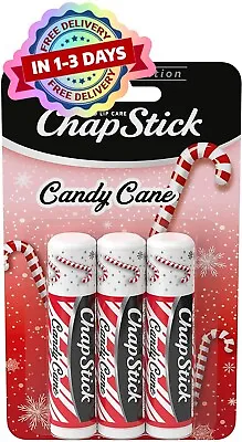 $4.99 • Buy ChapStick Candy Cane Peppermint Lip Balm Tube Candy Cane Lip Balm And Lip Moi US