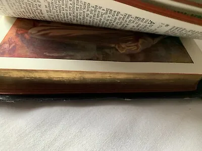 Vintage Leather Holy Bible R. T. S. - Illustrations By Harold Copping -Gold Gilt • £17.45