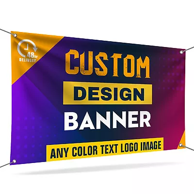 Customized High-quality Vinyl Banner - Multiple Sizes - Free Design-any Places • $42.99