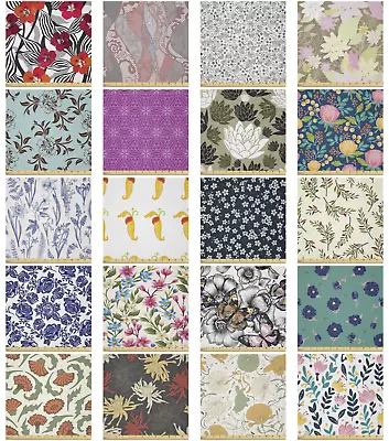 Ambesonne Floral Summer Microfiber Fabric By The Yard For Arts And Crafts • $17.99