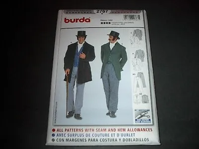 Burda Pattern 2767 Men's Victorian Era Dickens Suit / Costume Size 34 ~ 50 Uncut • $11