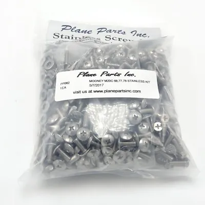 Mooney M20C 68 / 77 / 78 Stainless Hardware Kit PP062 • $54