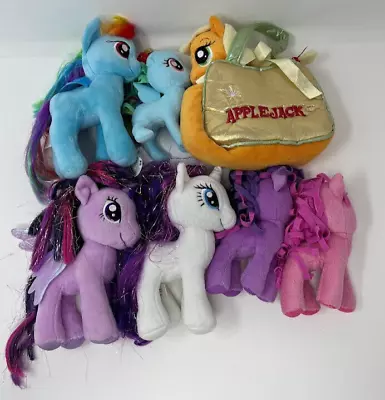 My Little Pony Lot Of 7 Small Plush Pinkie Pie Apple Jack Rainbow • $19.99