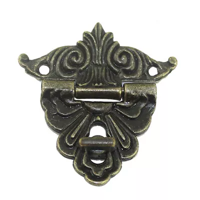 Vintage Metal Latch Lock Hasp Jewelry Box Clasp Alloy Suitcase Hasp Latch Buckle • $9.39