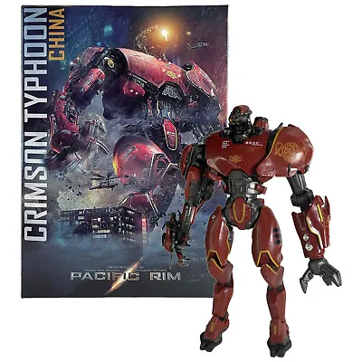 Crimson Typhoon Jaeger 7  Movable Action Figure Toy Statue Pacific Rim Gift Box • $36.99