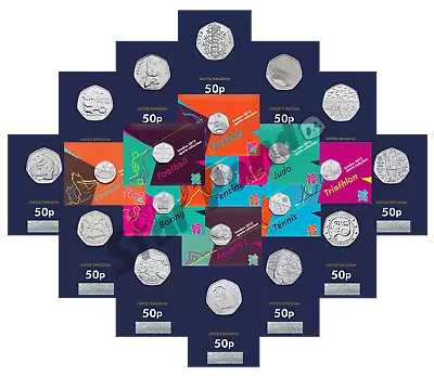 £398 • Buy Rare 50p Coin Fifty Pence Brilliant Uncirculated BU Olympic Rabbit WWF EEC Card 