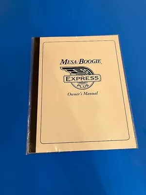 Mesa Boogie Express Plus Owner's Manual • $19.95