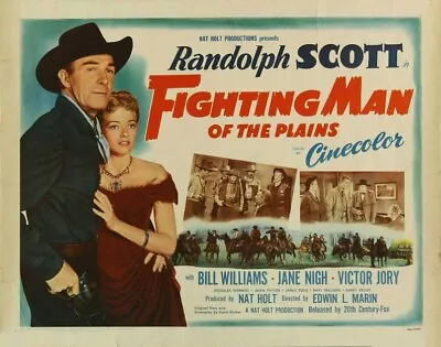 Fighting Man Of The Plains Starring Randolph Scott Dale Robertson Jane Nigh • £3.50