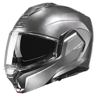 HJC I100 Solid Modular Motorcycle Helmet Hyper Silver • $209.24