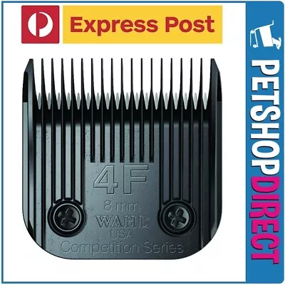 Wahl ULTIMATE Competition Clipper Blade Set #4F Size 8mm BLACK EXPRESS POST • $74.95