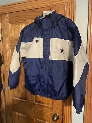 Jeff Hamilton Coat Mens Extra Large Dallas Cowboys Zipper Hooded Lined Tags • $75