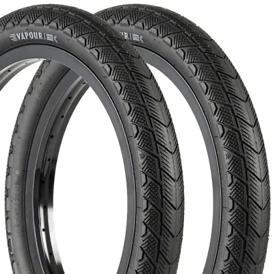 Pair Of Eclat Bmx Vapour Bicycle Tires Black Odyssey Cult Primo • $93.95