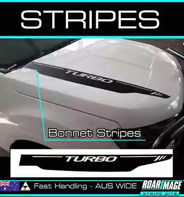 AM BONNET Stripes Kit Decals Stickers Fit 2015-2021 Ford Ranger 4wd 4x4 Turbo • $59