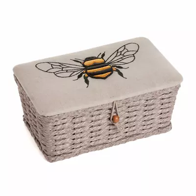 HobbyGift Small Sewing Box - Woven Basket - Linen Bee • £19.99