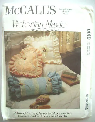 Victorian Magic Frilly Fabric Pillows Frame Basket Box Sewing Pattern 0010 UNCUT • $8.99