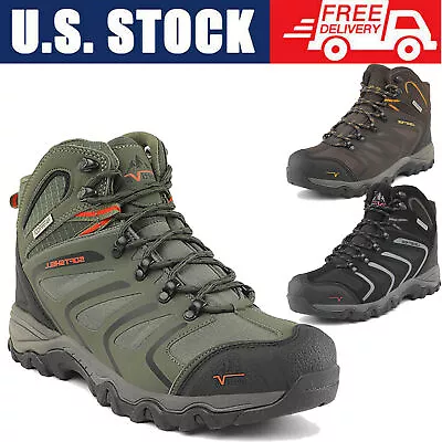 US Mens Hiking Boots Outdoor Waterproof Non-slip Trekking Trails Boots WIDE SIZE • $59.99